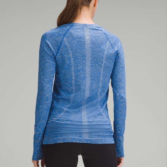 Lululemon Swiftly Tech Long Sleeve 2.0 Contour Form Pipe Dream Blue 10 - Picture 2 of 12